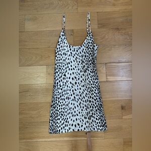 Dalmatian Print Slip Dress
